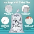 thumbnail image 3 of Pack of 1000 Wicket Ice Bags 12 x 20 + 3. Polar Bear Printed Icebags 12x20. Thickness 1.5 mil. 10 lbs "Pure Ice" Bags with Plastic Wickets. BPA Free Food Grade Safe Ice Bags., 3 of 6