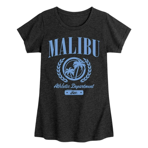 Barbie - Malibu Athletic Department - Girls Fitted Short Sleeve Graphic T-Shirt