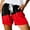 Red, variant on TSADFHJI Leather Skirts for Women A Line Ladies Casual Drawstring Shorts Summer Elastic Belt Shorts Pockets Xl Red