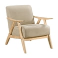 thumbnail image 1 of Lexicon Fauteuil d'Appoint Texturé Damala, Brun Pâle, 1 of 10