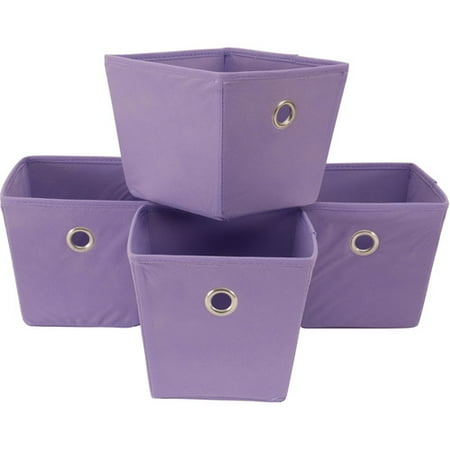 Mainstays Non-Woven Bins, 4pk