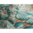 thumbnail image 2 of Ambesonne Vintage Quilted Bedspread Set 3 Pcs, Spring Aura Daisy Garden, Queen Size, Aqua Blush Off White, 2 of 4
