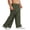 Army Green, variant on Tear Away Pants for Men 2 Side Snap Full Open Bottom Athletic Sweatpants Soft Post Surgery Pants with Pockets Sea Blue