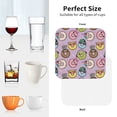 thumbnail image 6 of Lsque Cute Donuts Pattern 4" Drink Coasters Set of 4, PVC Leather Absorbent Coasters, Table Coaster Set Decorative Coffee Cup Coasters Housewarming Gift -Square, 6 of 6