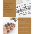 thumbnail image 3 of 46Pcs/Set Mix Kit Old Looking Retro Antique Brass Bronze Decorative Vintage Key for Steampunk Charms Pendant Jewelry, 3 of 5