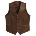 thumbnail image 3 of Gioberti Men's 5 Button Faux Leather Vest, 3 of 6