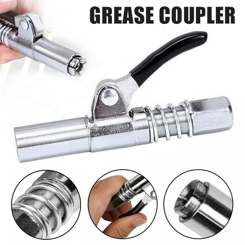 1/8 NPT Grease Coupler Locks Zerk 10000PSI Grease Coupler Fitting Tip Oil Nozzle 