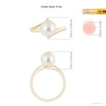 thumbnail image 5 of ANGARA Solitaire South Sea Cultured Pearl Bypass Split Shank Ring in 14K Yellow Gold for Women | June Birthstone, Birthday, Anniversary, Jewelry Gift for Women | Pearl Ring, 5 of 9