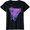 Black, variant on Vaporwave Palm Trees With Retro 80s and 90s Vacation Sunset T-Shirt