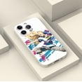 thumbnail image 4 of Proteja su iPhone con estilo con esta divertida funda plateada mate de doble capa con dibujos animados para teléfono, 4 of 4