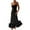 Black, variant on FcBaudy Camis Sleeveless V-Neck Dress,Summer Dresses for Women,Womens Dresses Women's A-line Dress With Suspenders Floral Large Hem Evening Dress With Suspenders V-neck Dress Women Dress