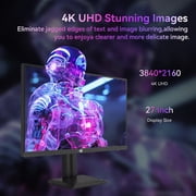 27-inch Dual-Mode 4K Gaming Monitor,3840×2160@160Hz & 1920×1080@320Hz,HDR400,12 Scenario Modes,Game Assist,Dynamic OD,RGB Gaming Lighting,2*HDMI 2.1,2*DP 1.4,1*Audio