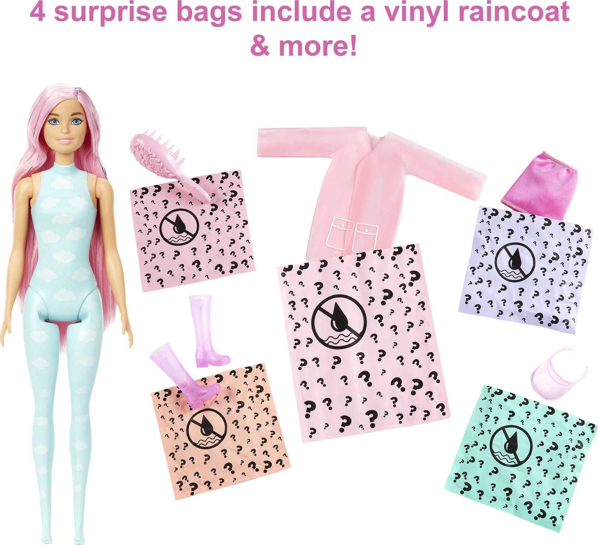 1 Barbie Color Reveal 2020 Orange Sunny N Cool Beach Series 3