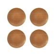 thumbnail image 1 of Juego 4 Platos Galerias El Triunfo Porcelana Diseño Cuadros Cafe Con Lineas Amarillas, 1 of 4