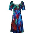 thumbnail image 6 of Colorful Paint Splatter Dress Sexy V Neck Abstract Print Modern Dresses Women Streetwear Oversize Casual Dress Birthday Gift, 6 of 7