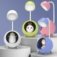 thumbnail image 2 of CNKOO Desk Lamp Flicker Free Rechargeable Dimmable Ultra-Bright Flexible Hose Design Decorative Eye Protection Desktop Cartoon LED Lamp Eye-caring Light Bedroom Supplies, 2 of 10