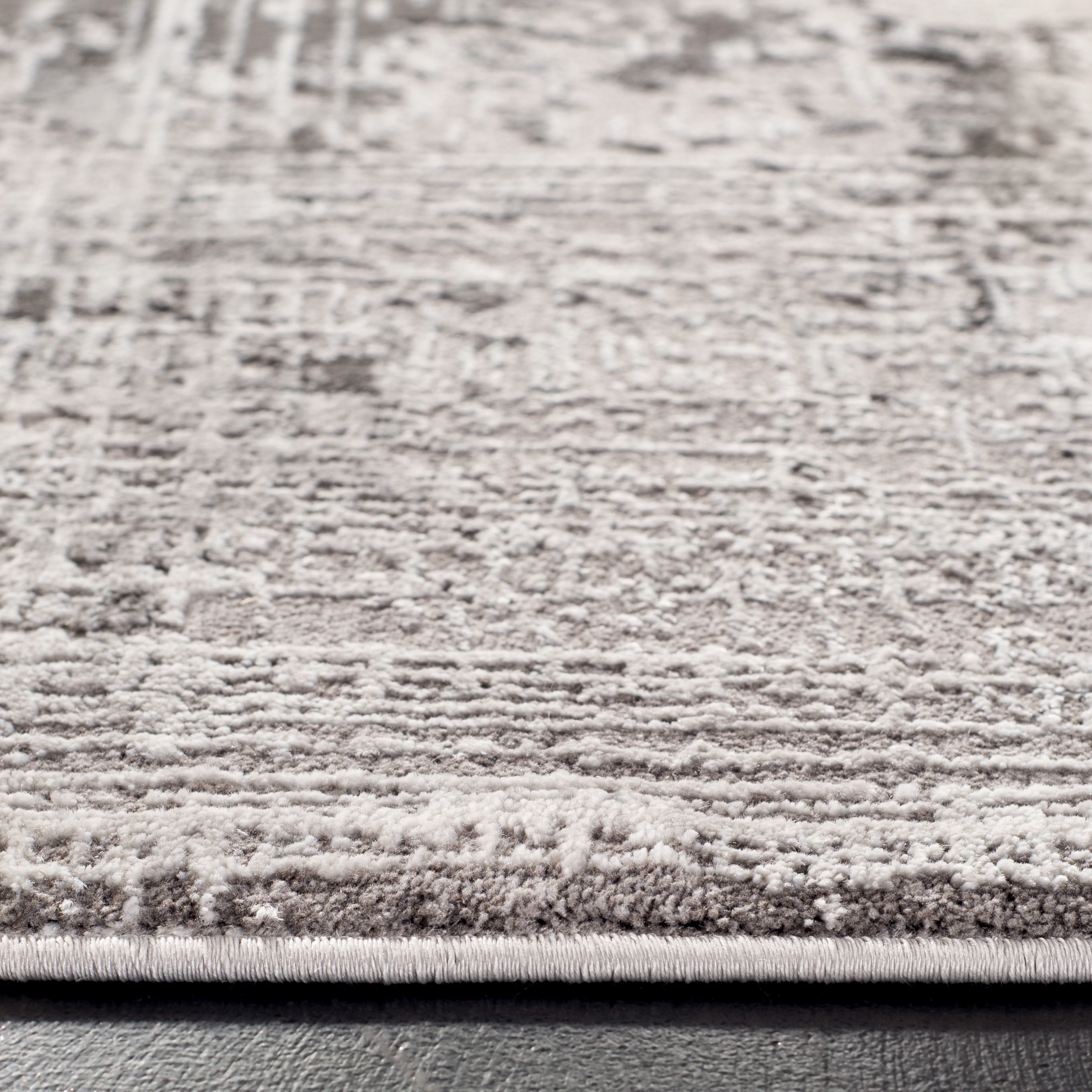 SAFAVIEH Craft Emmet Faded Abstract Area Rug, Grey/Dark Grey, 12' x 15'