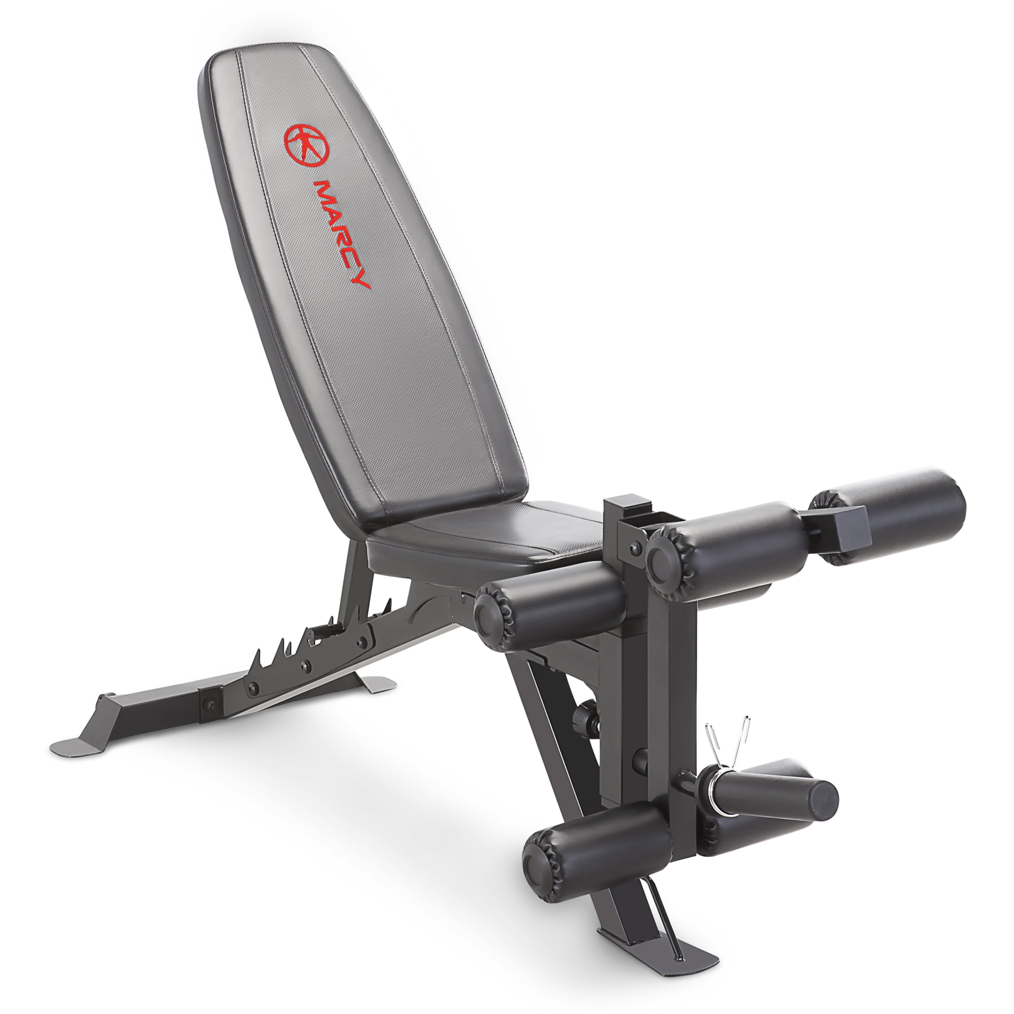 Marcy Deluxe Utility Weight Bench SB-10100 Flat Incline Decline Adjustable Folds 