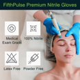 thumbnail image 5 of FifthPulse Blue Nitrile Disposable Gloves - 100 Count - 3 Mil Nitrile Gloves Small - Powder and Latex Free Rubber Gloves - Surgical Medical Exam Gloves - Food Safe Cooking Gloves, 5 of 5