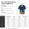 thumbnail image 5 of Fotbe Astronaut In A Space Suit On The Planet Camisa Estampada de Manga Corta para Hombre, Casual de Verano, Estilo Playero, Sin Arrugas-Medium, 5 of 5