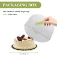 thumbnail image 4 of 1Pc 8 Inch Transparent Plastic Cake Box Portable Baking Box Locking Cake Carrier, 4 of 8