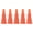 Orange, variant on Butane Gas Refill Adapter Nozzles for Outdoor Devices, High-Grade Plastic, 5 Pack, 0.71" L x 0.28" W