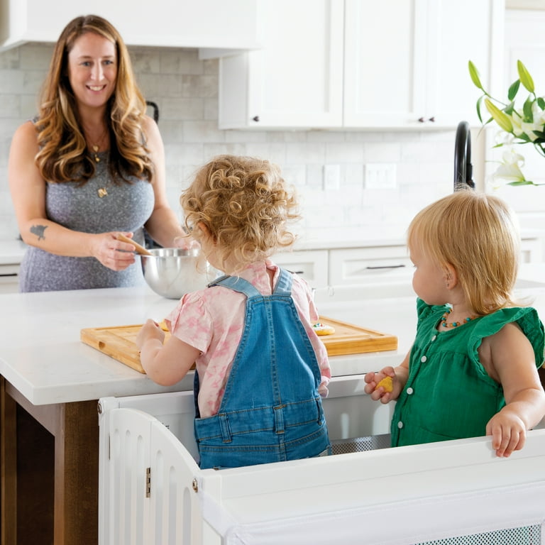 Guidecraft Montessori Wooden Children's Folding Double Kitchen