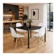 thumbnail image 5 of Comedor con Mesa en Vidrio Negro Moderna + 4 Sillas Eames blanco, 5 of 8