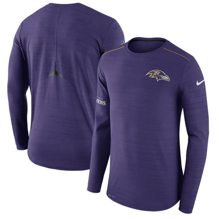 Baltimore Ravens Nike Sideline Player Long Sleeve Performance T-Shirt - (Baltimore Ravens Best Players)