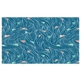 thumbnail image 4 of Nautical Ceramic Toothbrush Holder, Waves Ships Cartoon Nautical Sailboat Vacations Travel Pattern, Decorative Versatile Countertop for Bathroom, 4.5" X 2.7", Petrol Blue Jade Green, by Ambesonne, 4 of 4