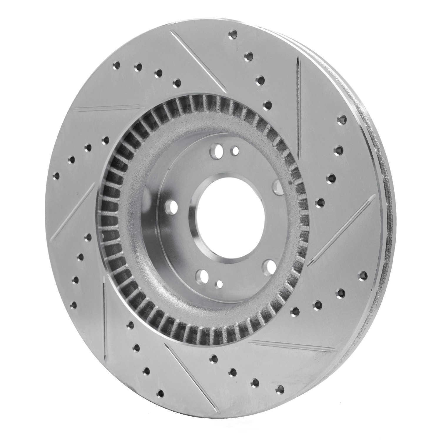 Dynamic Friction Company 631-03030L DFC Brake Rotor - Drilled And Slotted - Silver