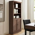 thumbnail image 5 of VAUXHILL & CO. Halston Standard Bookcase with Doors, Adjustable Shelving Unit, Cherry, 5 of 11