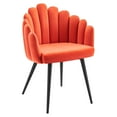 thumbnail image 3 of Modway Nico 18.5" Velvet Dining Chairs in Navy/Black (Set of 2), 3 of 9