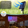 thumbnail image 3 of Cadena de luces solares con bandera estadounidense Decute, 420 LED, 201 x 101 cm, 3 of 9