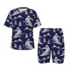 thumbnail image 1 of Balery Abstract Skiing Conjunto de Pijama Infantil de Manga Corta con Estampado – Ropa de Dormir de Algodón Suave-3X-Large, 1 of 6