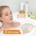 thumbnail image 2 of 5 bolsas ahorradoras de jabón, bolsa de jabón exfoliante de sisal natural para hacer espuma y secar las barras de jabón, bolsa de jabón de ducha (beige, 9,5*14,5 cm), 2 of 5