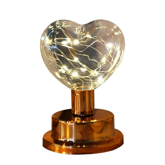 Ikohbadg Golden Bulb Night Lamp, Decorative Table Lamp for Office and Home, Portable Battery-Operated Warm Light, Unique Design for Bedroom and Holiday Decor, Great Gift Idea