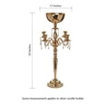 thumbnail image 4 of BalsaCircle 33" Metal Candelabra Candle Holder Centerpiece Gold, 4 of 4