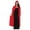 Red, variant on Long Hooded Cape Adult Costume Accessory Black