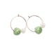 thumbnail image 2 of Guardurnaity 1 par de pendientes de aro, joyería para novias, regalos personalizados de aniversario, accesorios para disfraces, verde y blanco Type3 NO3 Guardurnaity AP011237-01, 2 of 6