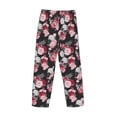 thumbnail image 5 of Goofa Rose Flowers Printed Soft Pajama Pants for Men, Wide Leg Comfy Casual Lounge Yoga Pants-XX-Large, 5 of 9