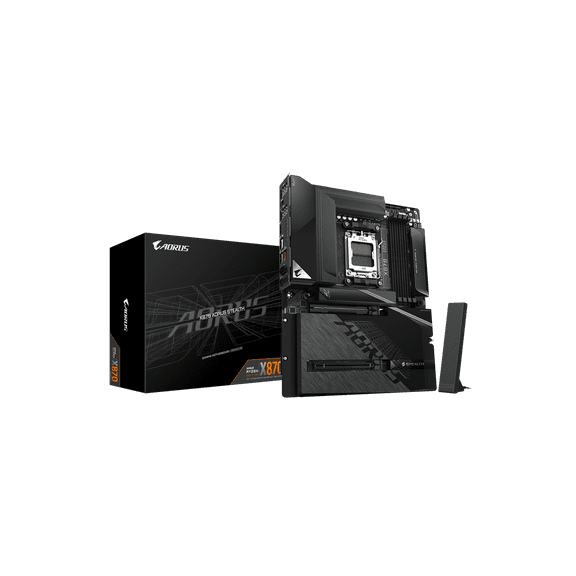 GIGABYTE X870 AORUS STEALTH AMD AM5 ATX Motherboard, Supports AMD Ryzen 9000/8000/7000 Series, DDR5, 16 2 2 Power Phase, 4x M.2, PCIe 5.0, USB4, WIFI7, 5 GbE, PCIe EZ-Latch Plus, 5-Year Warranty