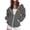 40-Gray#womens zip up hoodies, variant on Halloween Full Zip Hoodie for Women Funny Pumpkin Graphic Zip Up Sweatshirt Jackets Drawstring Hooded Oversized Zipper Jacket with Pockets Holiday Gifts Wine S