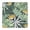 Floral E, variant on Flower Print Elastic Fitted Tablecloth - Watercolor Flowers Pattern Square Table Cover, Windproof Snug Fit Outdoor Picnic Table Protector, Washable Cute flowers Design (34x34 Inches)