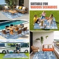thumbnail image 3 of Blue Coastal Outdoor Rug 6x9 Ft, Non Slip Washable Area Rug, Summer Ocean Waves Ombre Sea Starfish Patio Rugs Carpet Runner, Large Floor Mat for Indoor/Outdoor Deck Porch Camping, 3 of 8