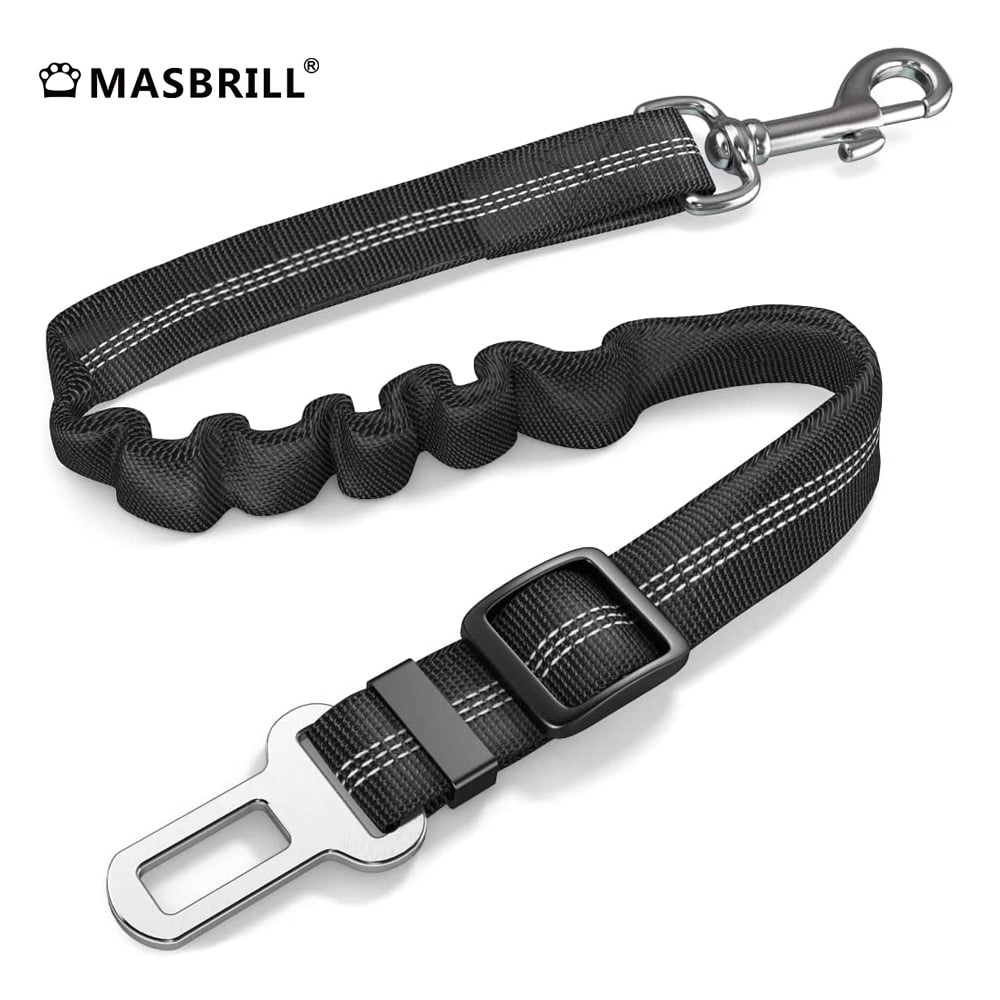 MASBRILL Dog Seat Belt, Adjustable Pet Seat Belt for Vehicle, Nylon Pet