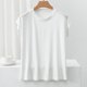 thumbnail image 1 of Karight Womens Cotton T Shirts Soft Comfy Round Neck Cap Sleeve Shirts Summer Casual Loose Fit Lounge Tops Plain Basic Tees, 1 of 9