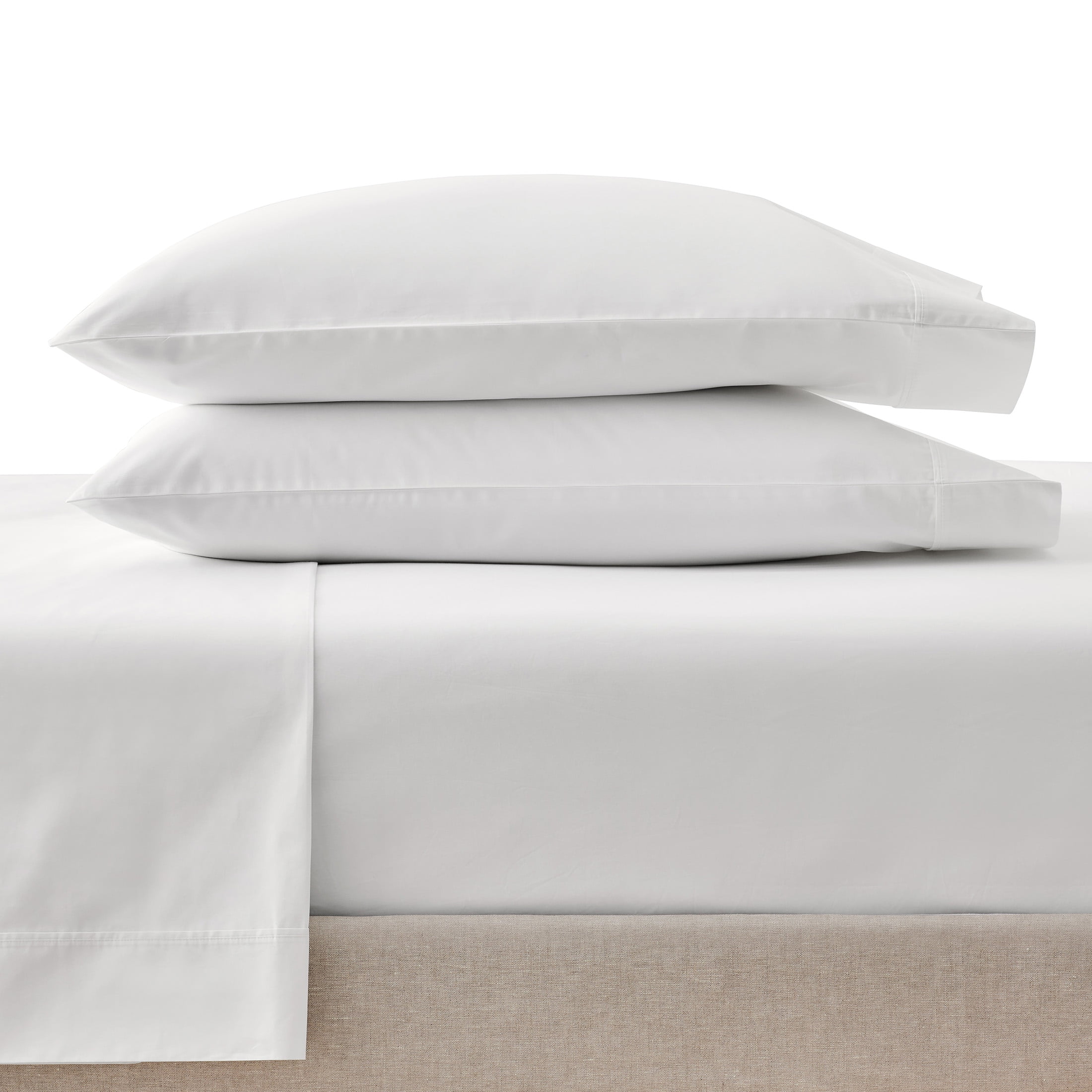 Better Homes & Gardens Arctic White Cotton Percale Pillowcases, King (2 Count)