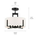 thumbnail image 6 of Kichler Lighting - Malen - 4 Light Semi-Flush Mount-14.25 Inches Tall and 15.5, 6 of 9