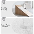 thumbnail image 4 of Alfombra de baño SHACOS, supersuave, blanca, 50 x 80 cm, antideslizante, 4 of 9